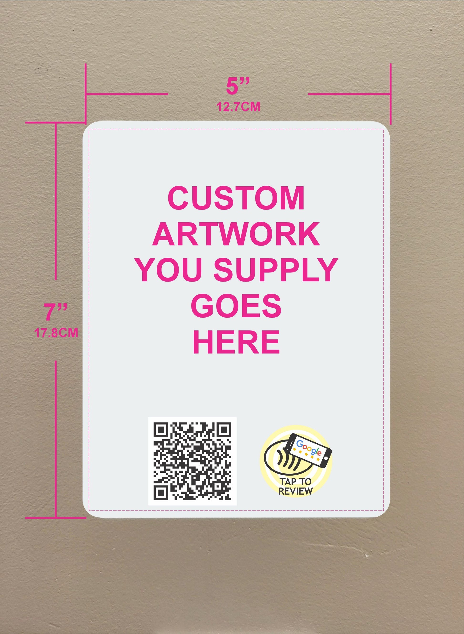 Turbo Tap Review Sticker: 5x7 Rectangular - Custom Artwork