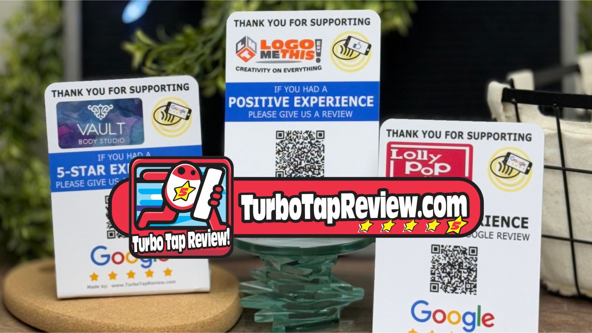 Turbo Tap Review - Tap to Review Stand - Google Review Stands - Banner